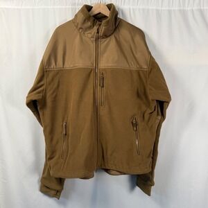 Condor Alpha 601 Micro Fleece Jacket Mens XXXL 3XL Brown Full‎ Zip Tactical